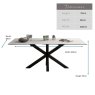 Woods Eastcote Ceramic Dining Table 200cm - White