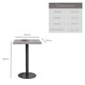 Woods Industrial Bar Table - Faux Concrete