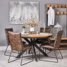 Industrial Round Dining Table 130cm