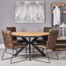 Clearance Industrial Round Dining Table 130cm