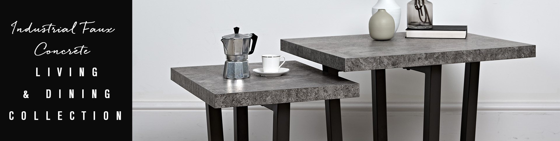 Industrial faux concrete - woods 