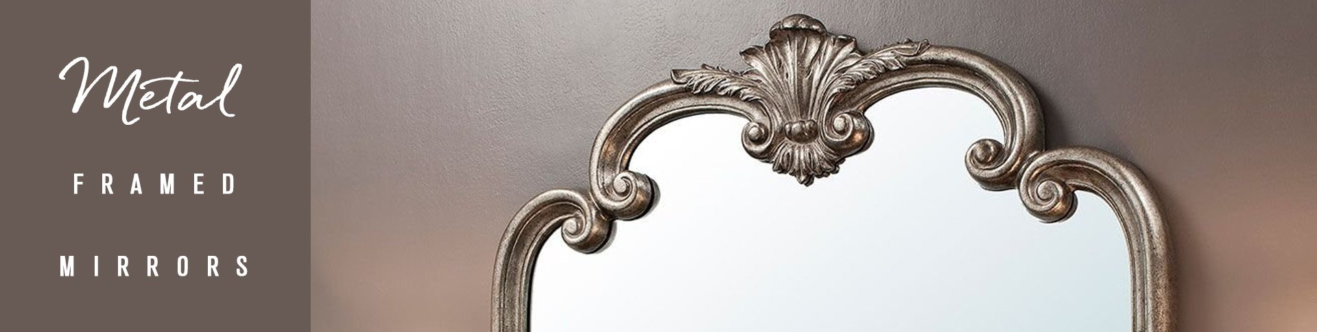 Metal framed mirrors