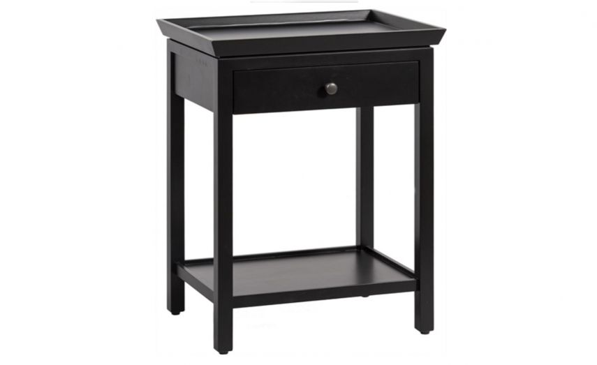 Neptune Black living room accessories side table