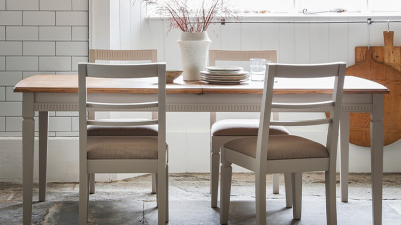 Ludlow shabby chic dining table