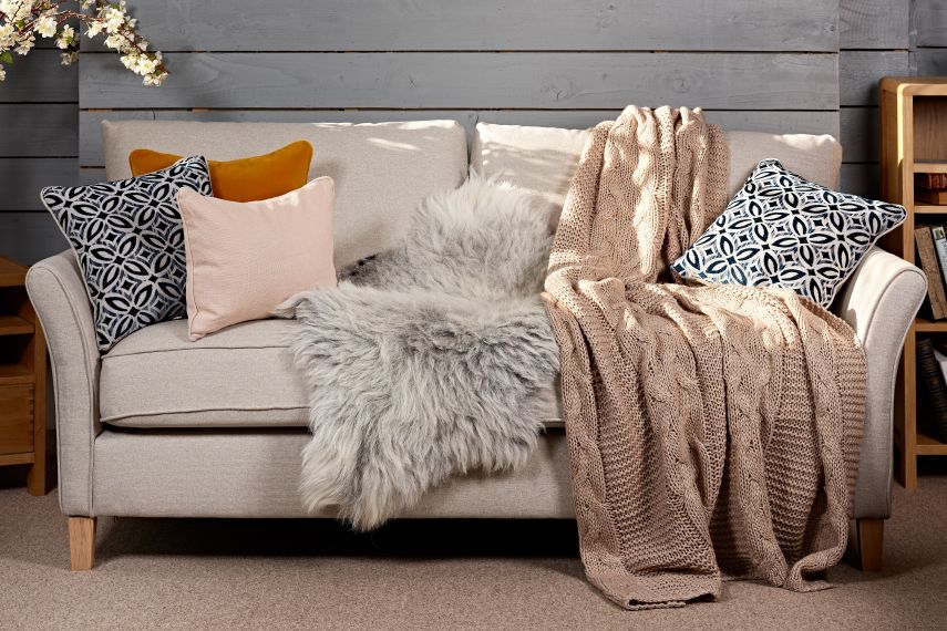 Sheepskin Throw for Sofa