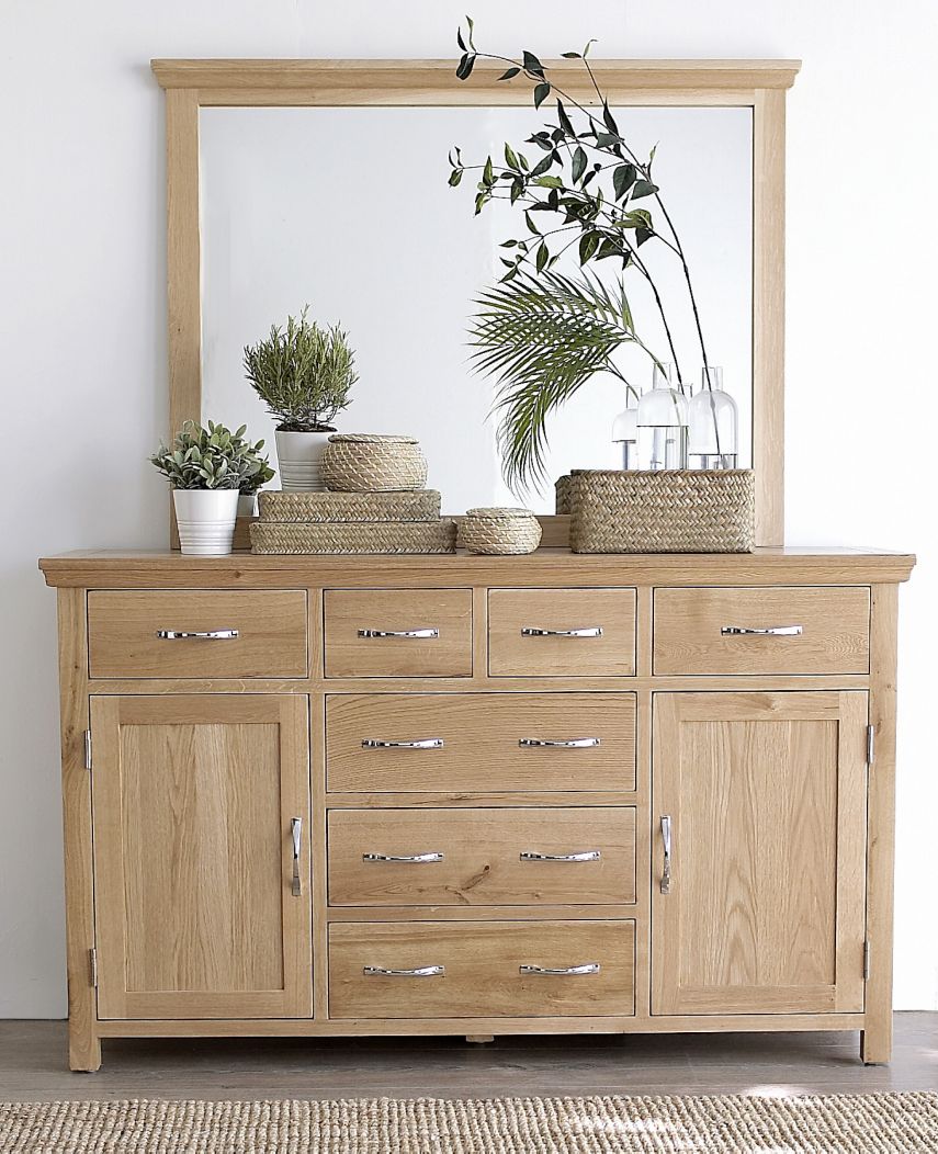 Solid Oak Furniture Modern, Modern Oak Dresser Uk