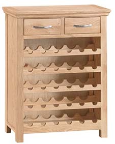 Sienna oak wine cabinet
